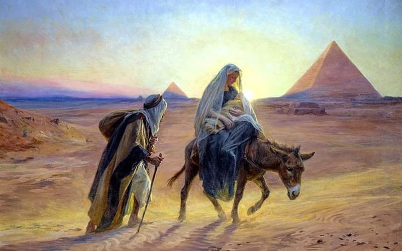 The Flight to Egypt by The Holy Family